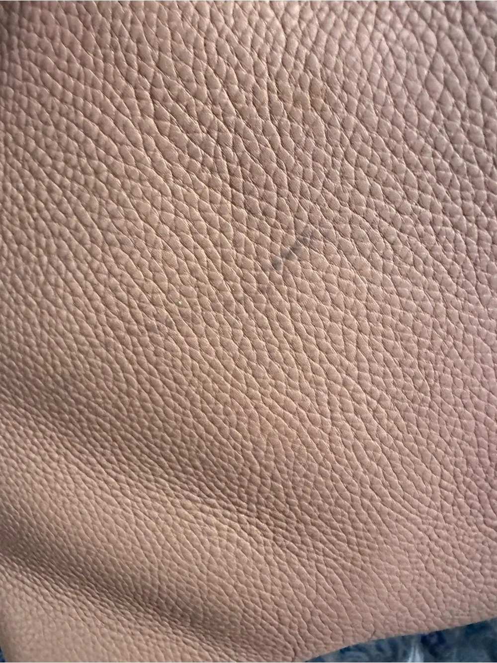 Tory Burch Powder Pink Pebbled Leather Tote with Tassel